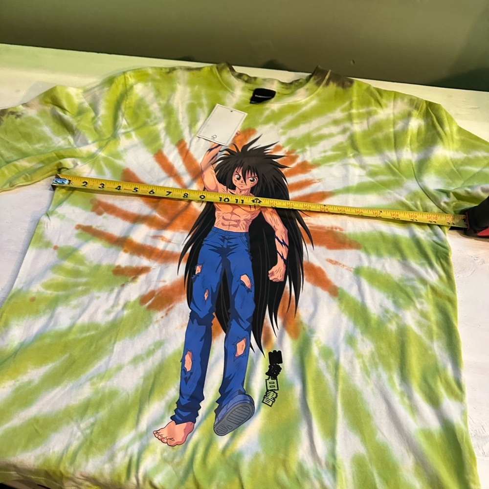 Tie-Dye Graphic Tee - Green and Orange - Picture 5 of 12